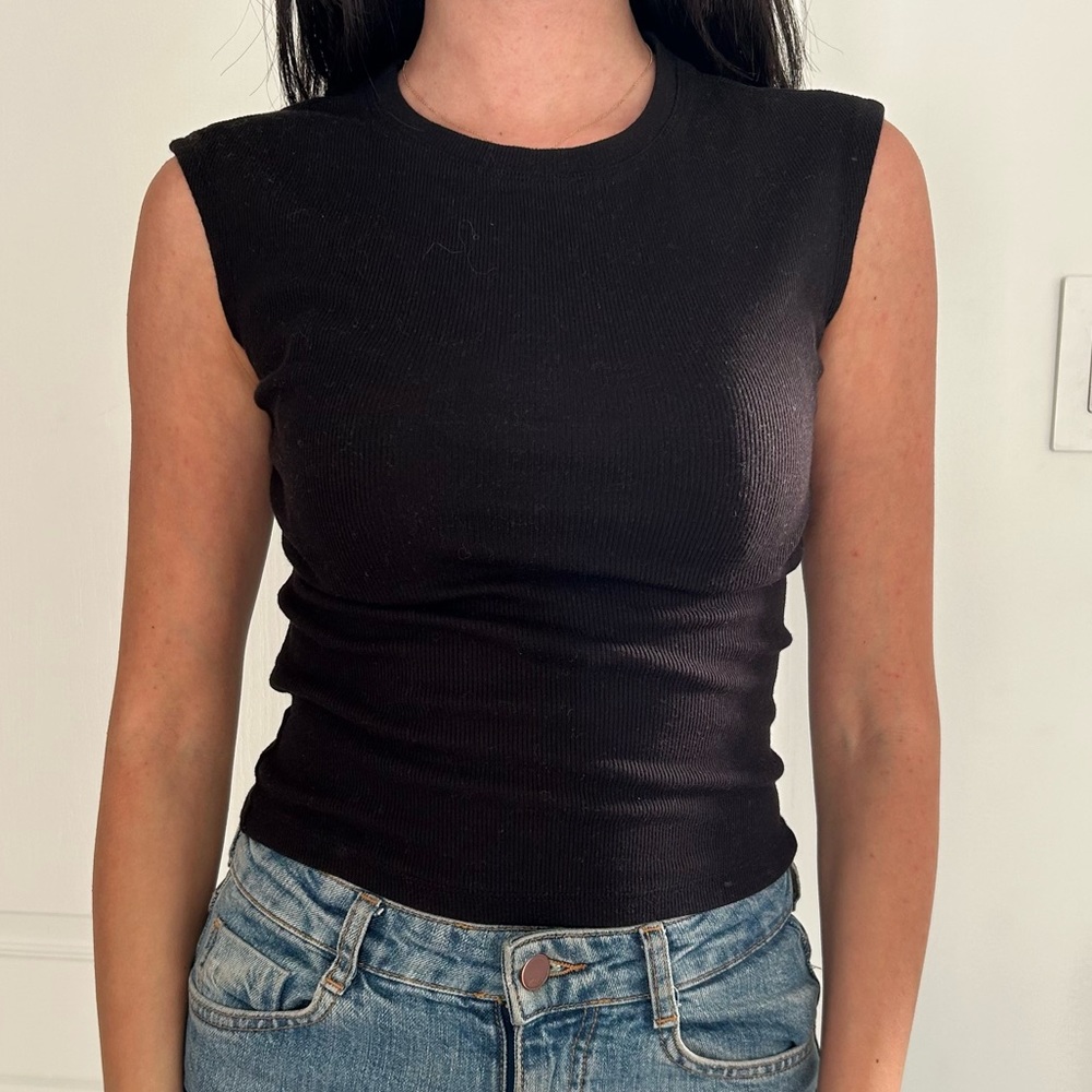 Black Muscle Tank / Size XS *